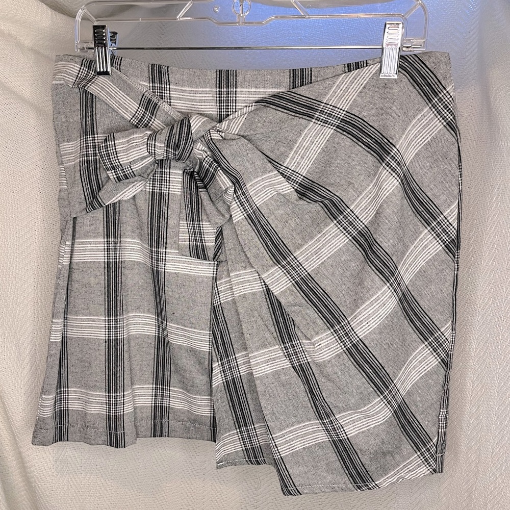 side tie mini skirt